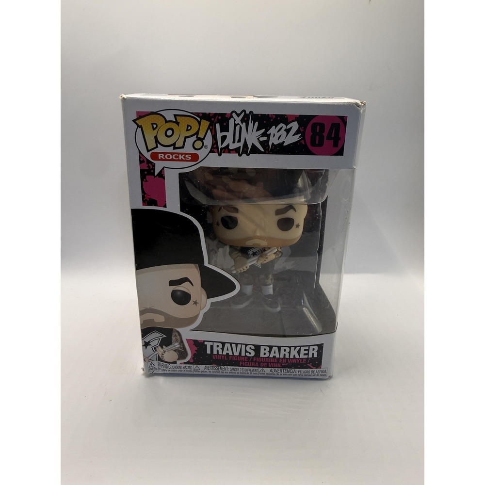 Funko Pop Rocks Blink-182 Travis Barker #84 Multicolor Vinyl Figure Box Wear